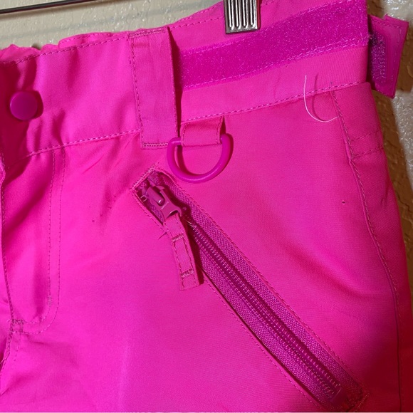 Girls Athletec snow pants hot pink medium 7/8 - Picture 3 of 4